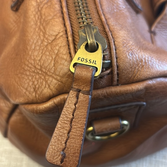 Fossil 'Olive' Pebble Leather Satchel
Crossbody Bag Cognac Boho Rare - Picture 13 of 16